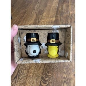 Peanuts Rae Dunn Snoopy Woodstock Thanksgiving Salt‎ Proper Shakers BNIB